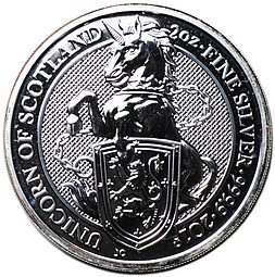 фото для Монета 5 фунтов 2018 Звери Королевы Единорог Шотландии Великобритания Аверс