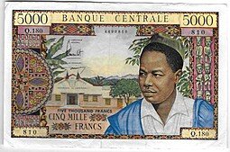 фото для Банкнота 5000 франков 1961-1962 Камерун Аверс