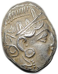 фото для Монета Тетрадрахма 393-355 до н.э. поздняя Сова Афины Аттика Аверс